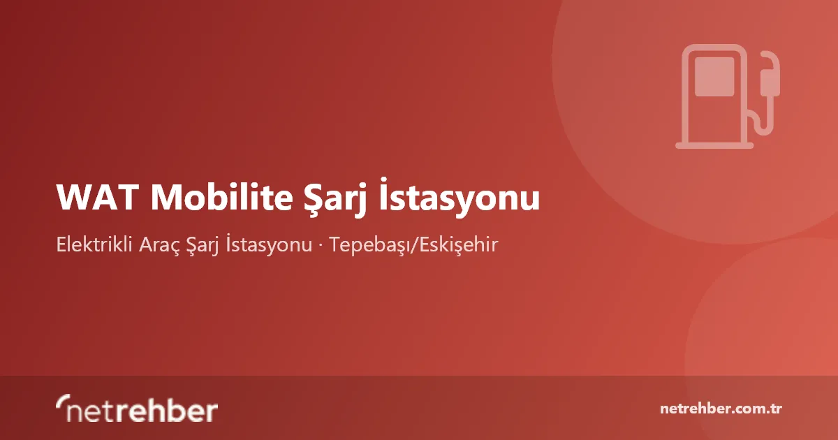 WAT Mobilite Şarj İstasyonu kapak görseli