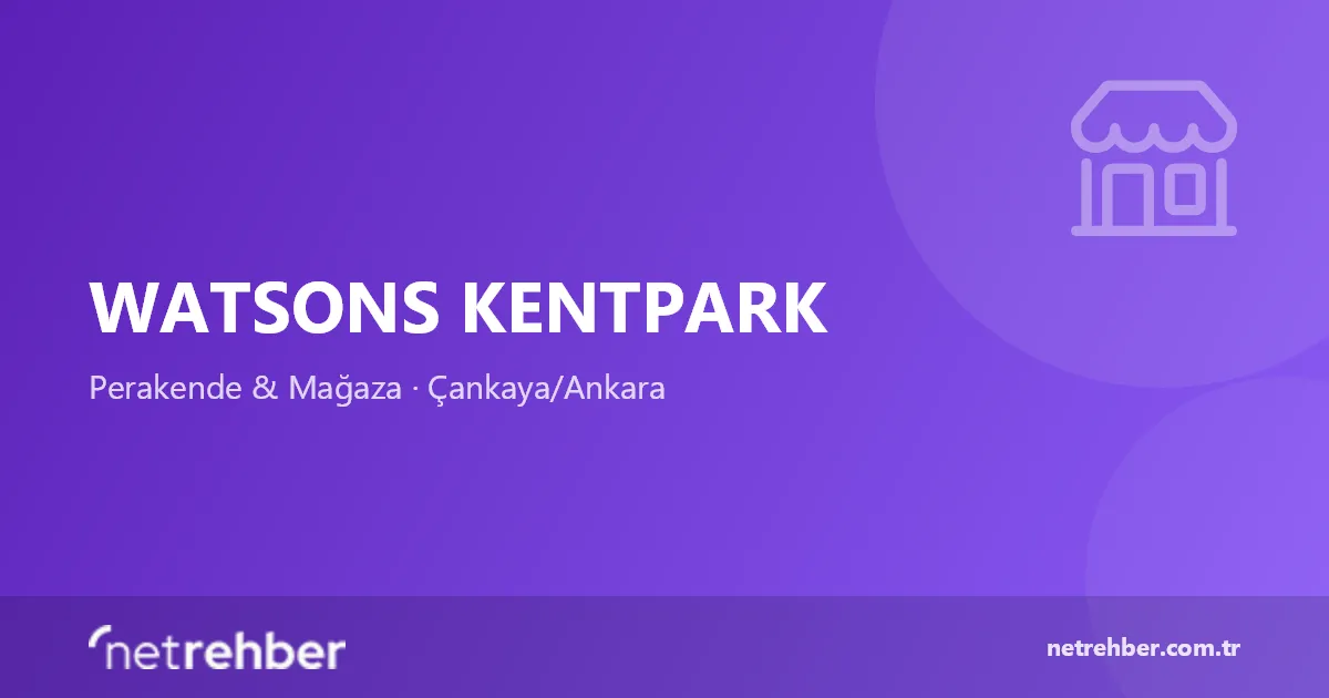 Watsons Kentpark kapak görseli