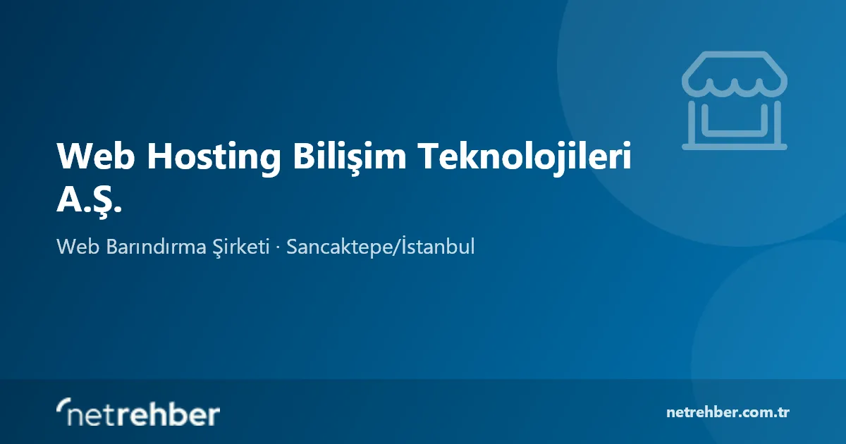 Web Hosting Bilişim Teknolojileri A.Ş. kapak görseli