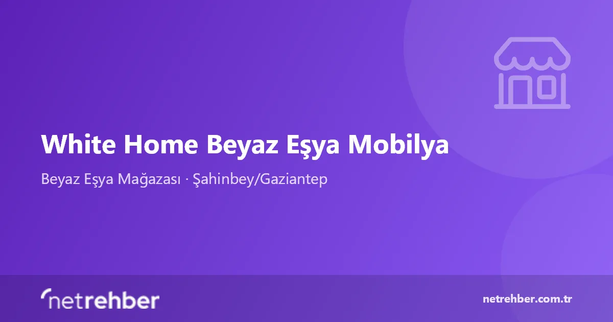 White Home Beyaz Eşya Mobilya kapak görseli