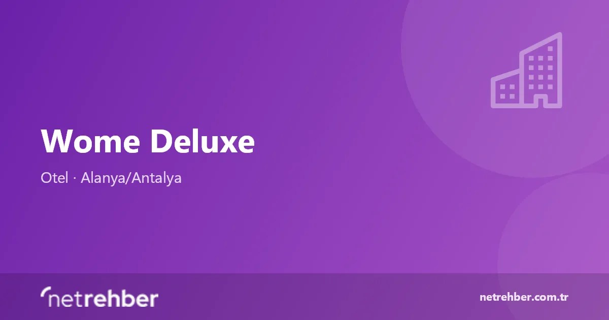 Wome Deluxe kapak görseli