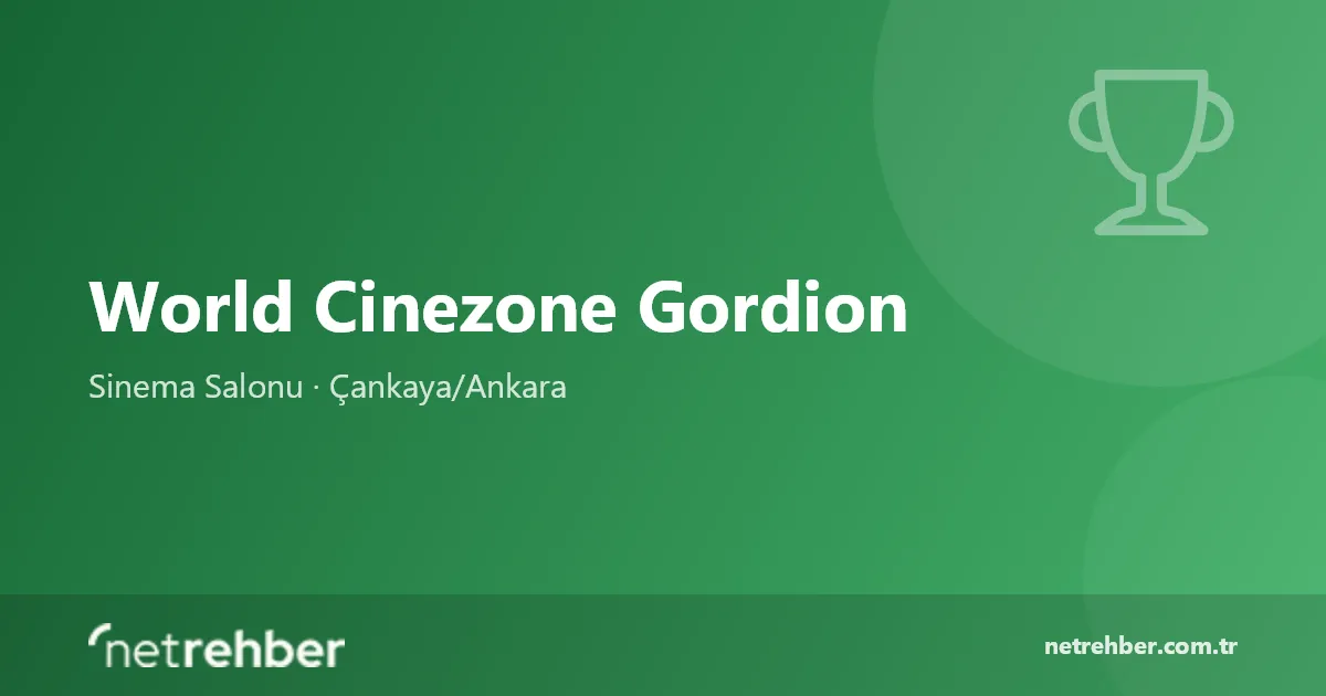 World Cinezone Gordion kapak görseli
