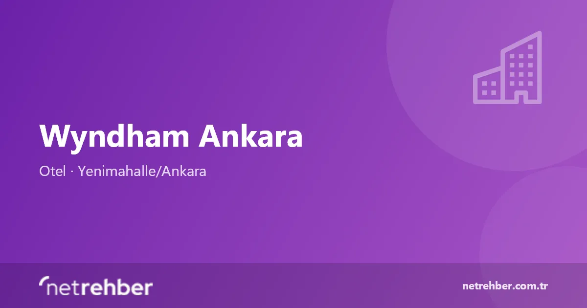 Wyndham Ankara kapak görseli