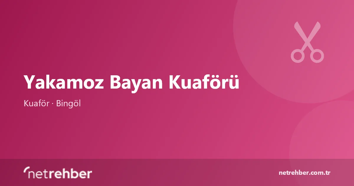 Yakamoz Bayan Kuaförü kapak görseli