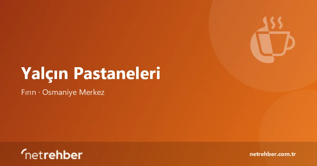 Yalçın Pastaneleri kapak görseli
