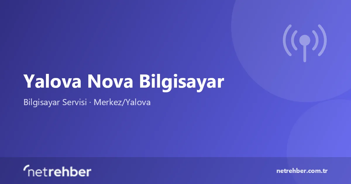 Yalova Nova Bilgisayar kapak görseli