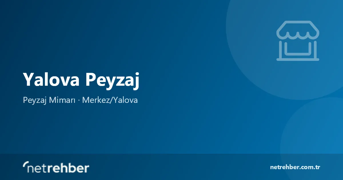 Yalova Peyzaj kapak görseli