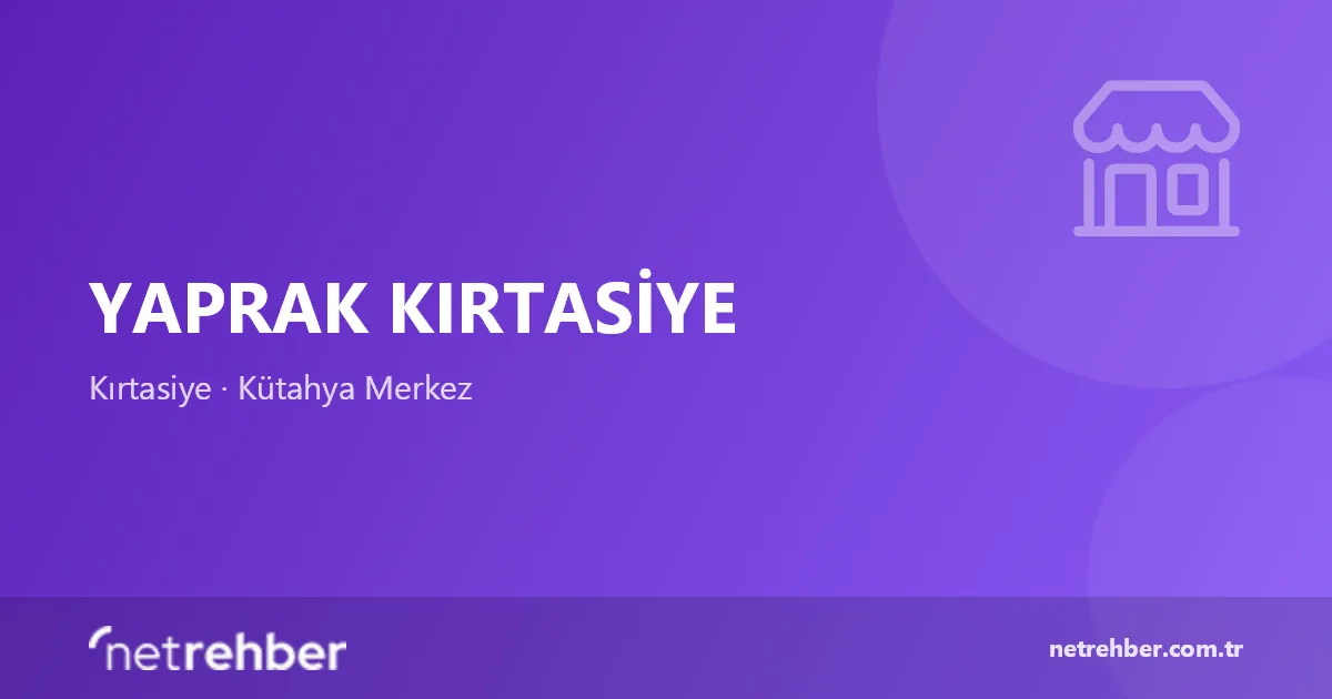 Yaprak Kırtasiye kapak görseli
