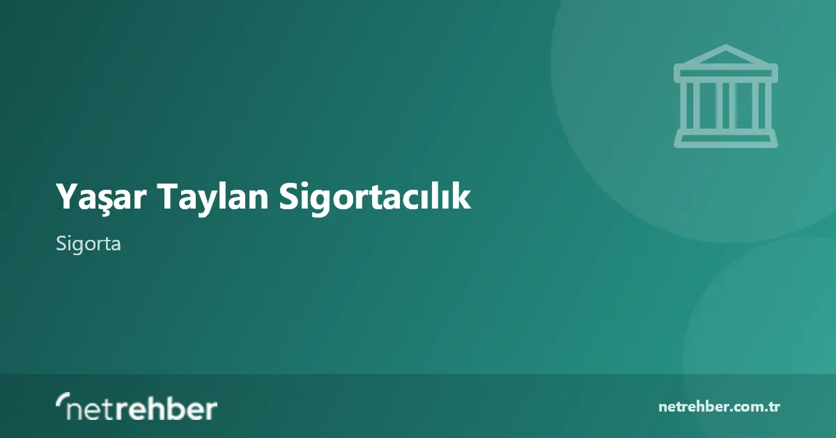 Yaşar Taylan Sigortacılık kapak görseli