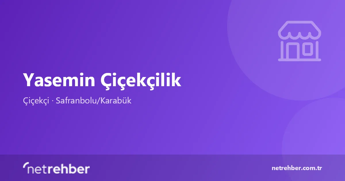 Yasemin Çiçekçilik kapak görseli