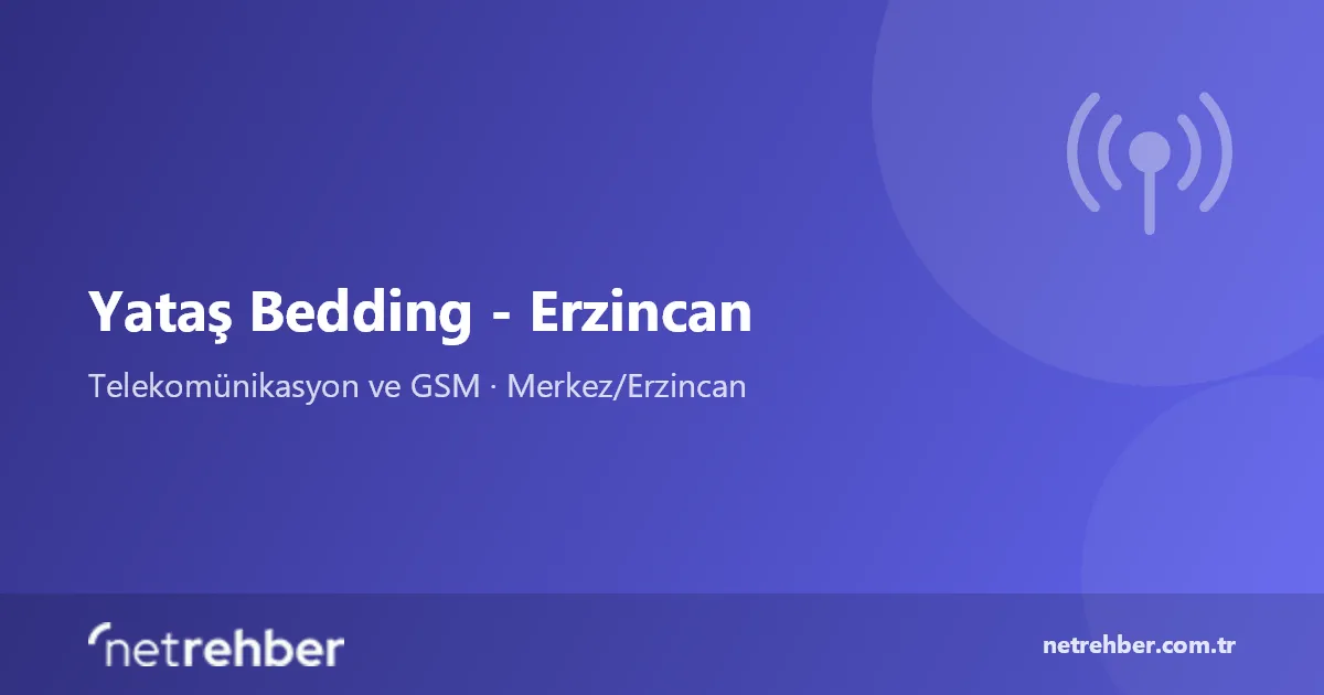 Yataş Bedding - Erzincan kapak görseli