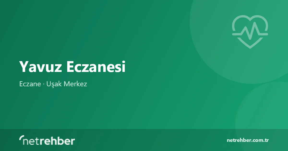 Yavuz Eczanesi kapak görseli
