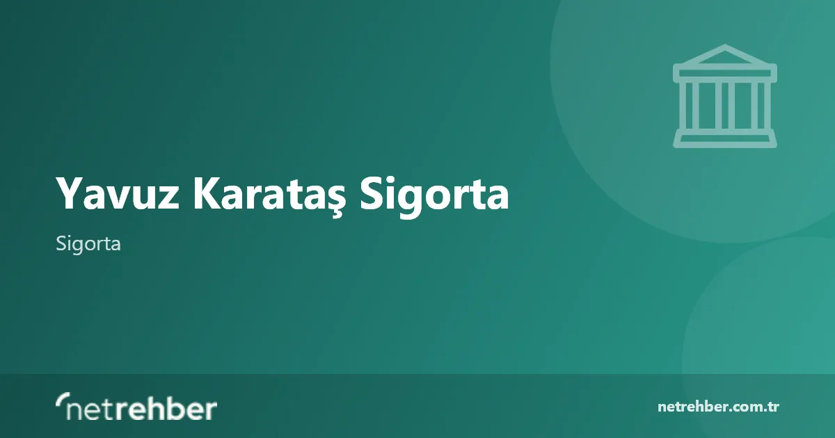 Yavuz Karataş Sigorta kapak görseli
