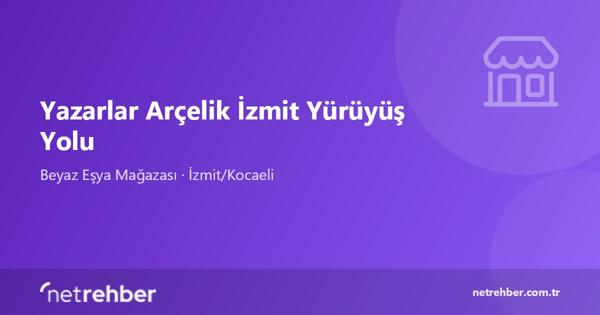 Yazarlar Arçelik İzmit Yürüyüş Yolu kapak görseli