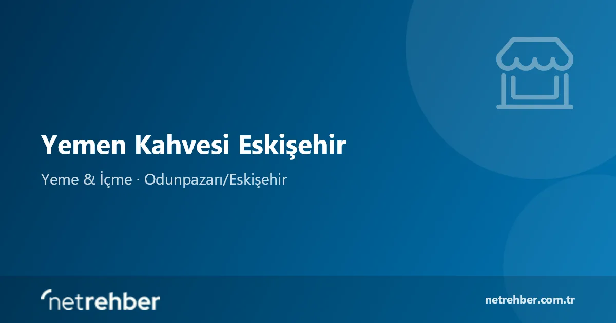 Yemen Kahvesi Eskişehir kapak görseli