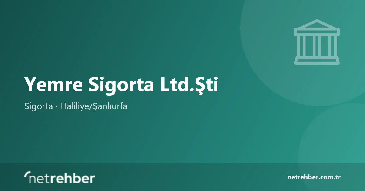 Yemre Sigorta Ltd.Şti kapak görseli