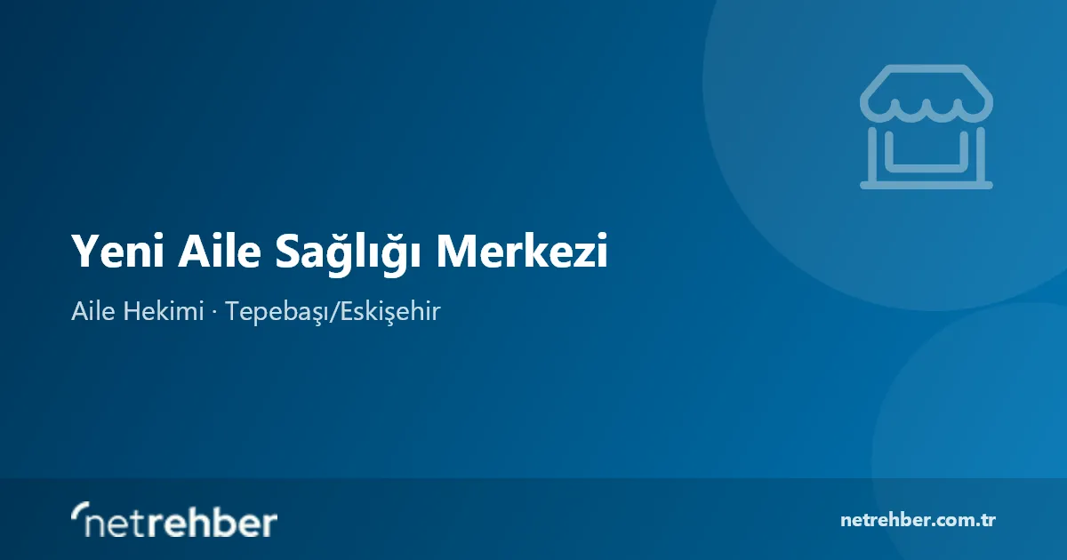 Yeni Aile Sağlığı Merkezi kapak görseli