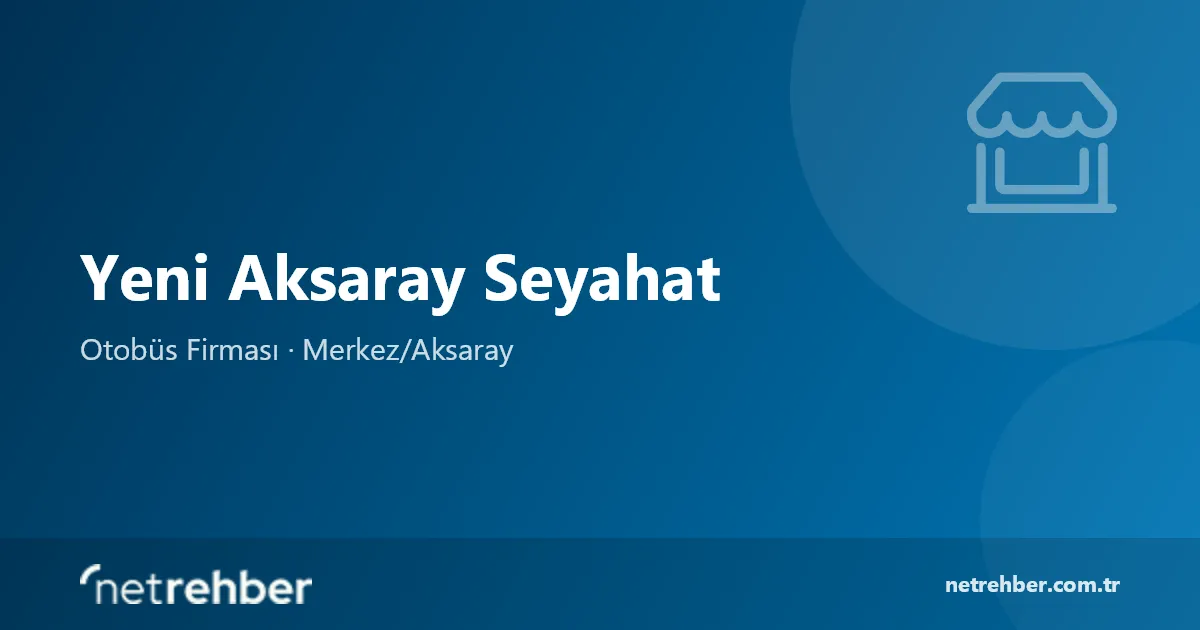 Yeni Aksaray Seyahat kapak görseli