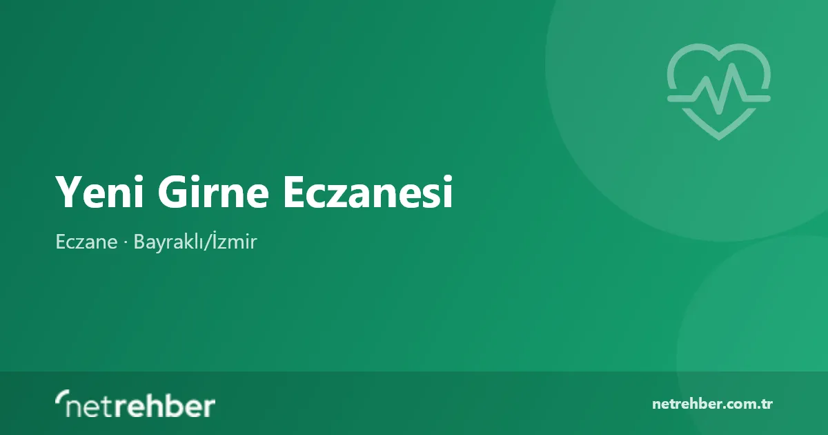 Yeni Girne Eczanesi kapak görseli