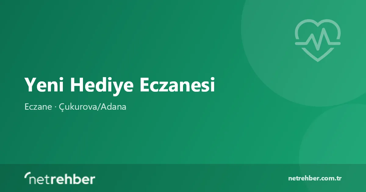 Yeni Hediye Eczanesi kapak görseli