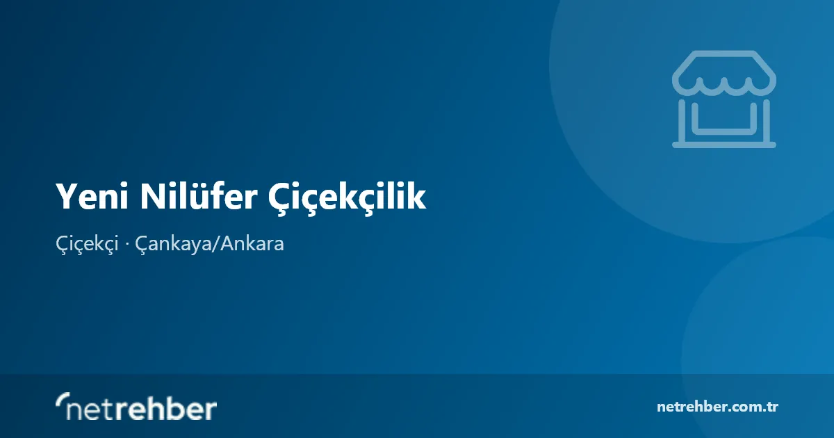 Yeni Nilüfer Çiçekçilik kapak görseli