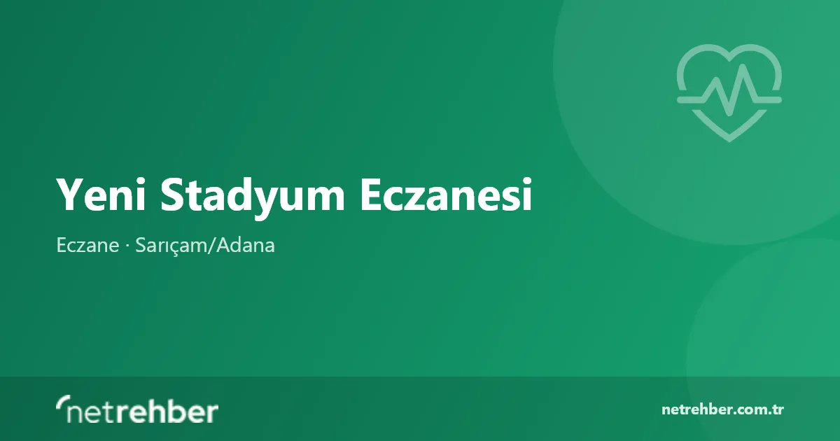 Yeni Stadyum Eczanesi kapak görseli