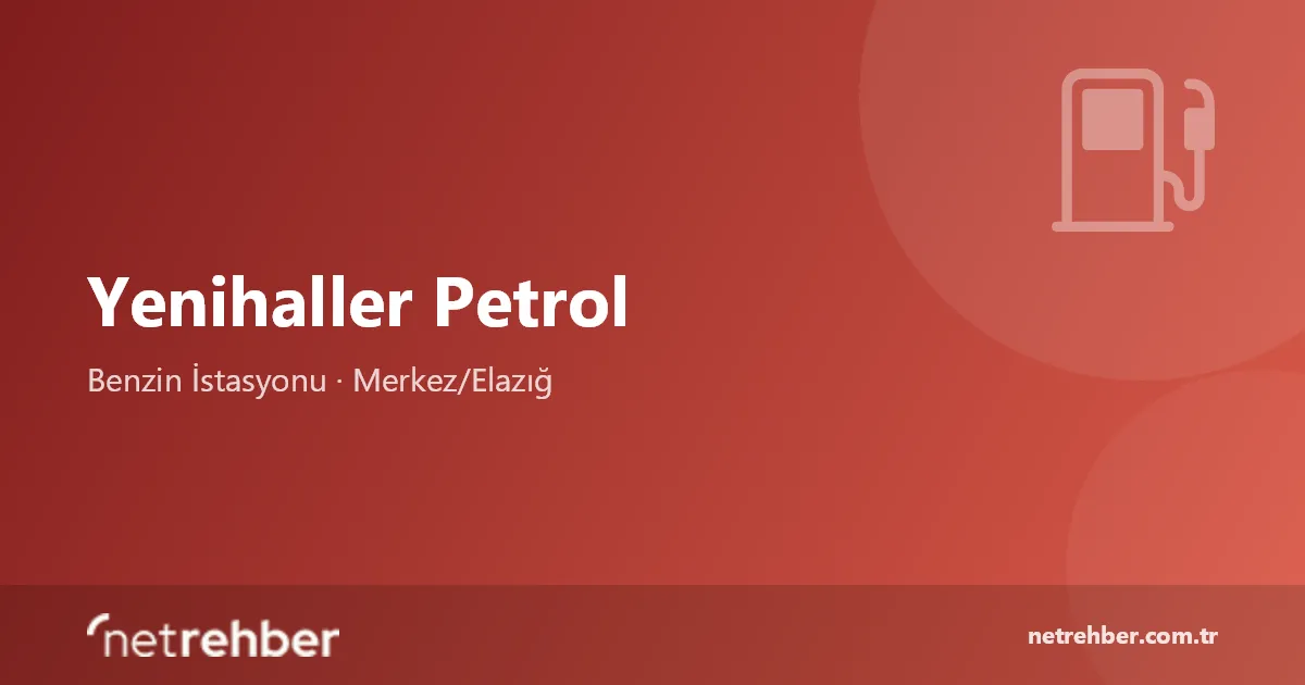 Yenihaller Petrol kapak görseli