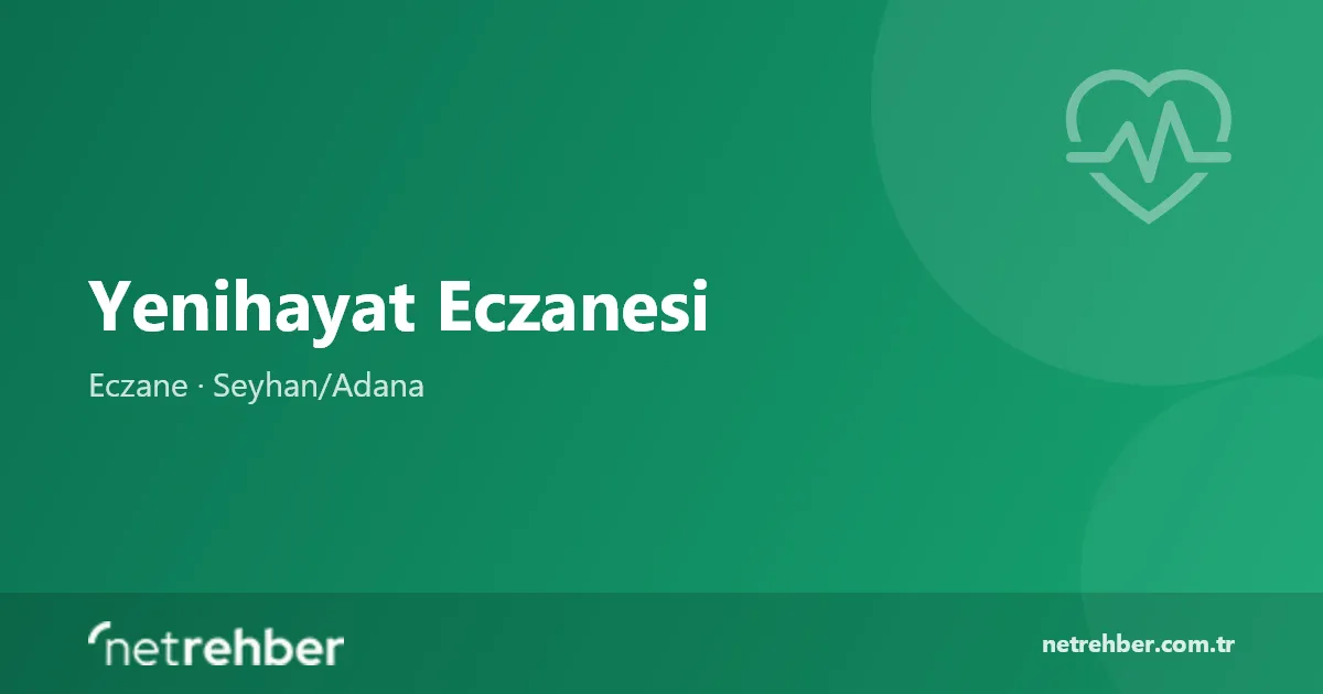 Yenihayat Eczanesi kapak görseli