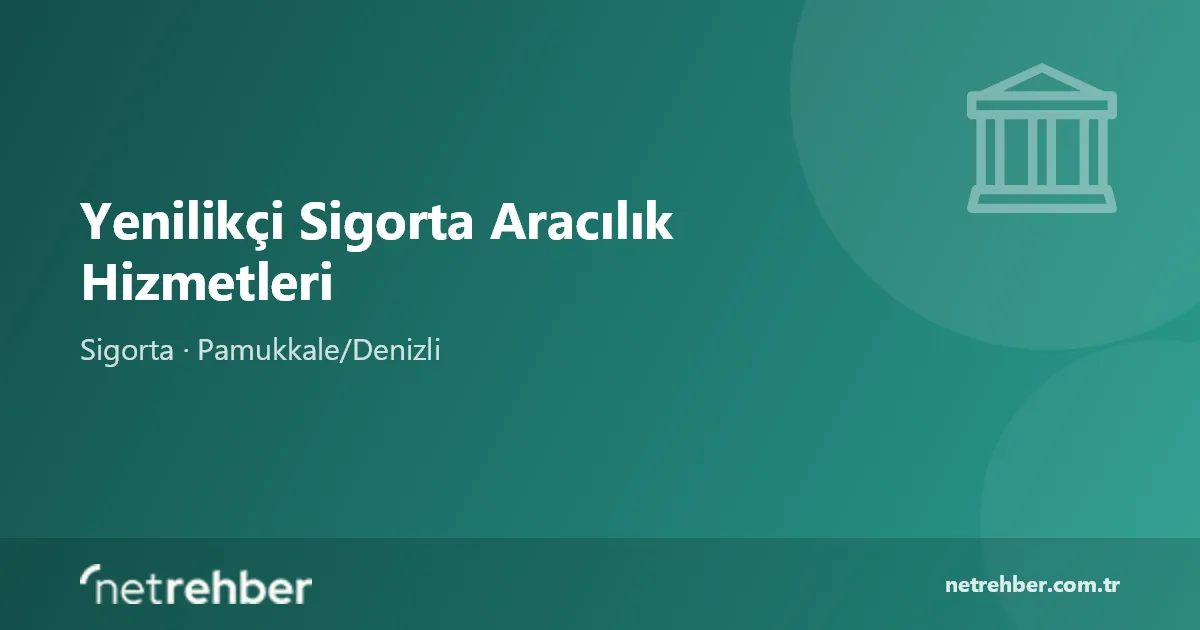 Yenilikçi Sigorta Aracılık Hizmetleri kapak görseli