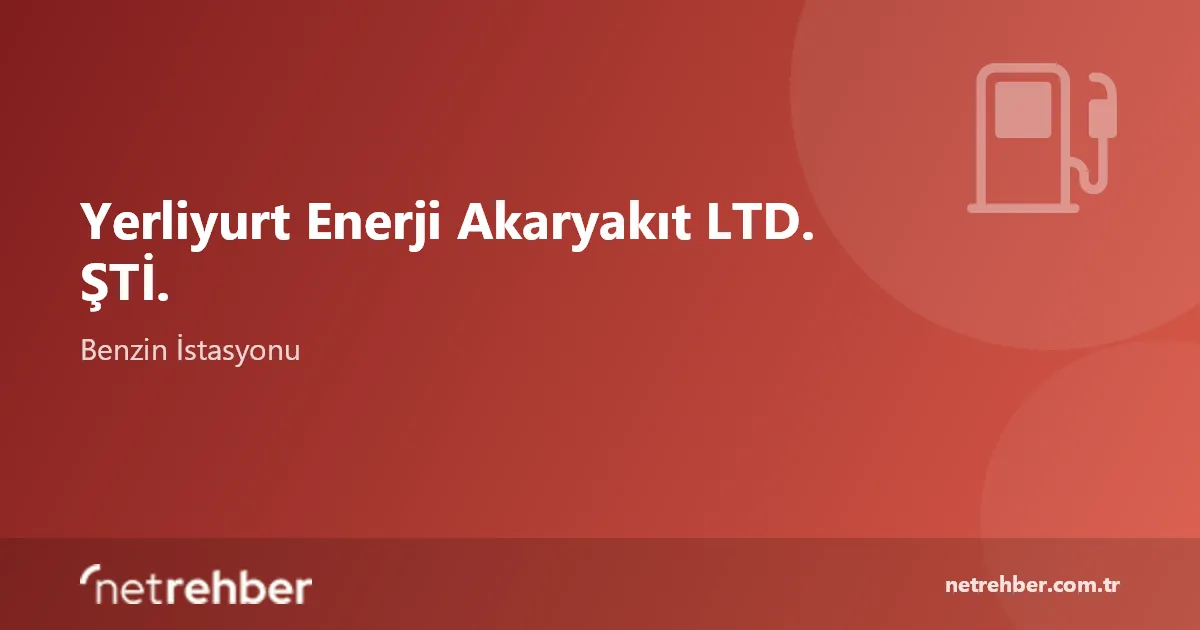 Yerliyurt Enerji Akaryakıt LTD. ŞTİ. kapak görseli