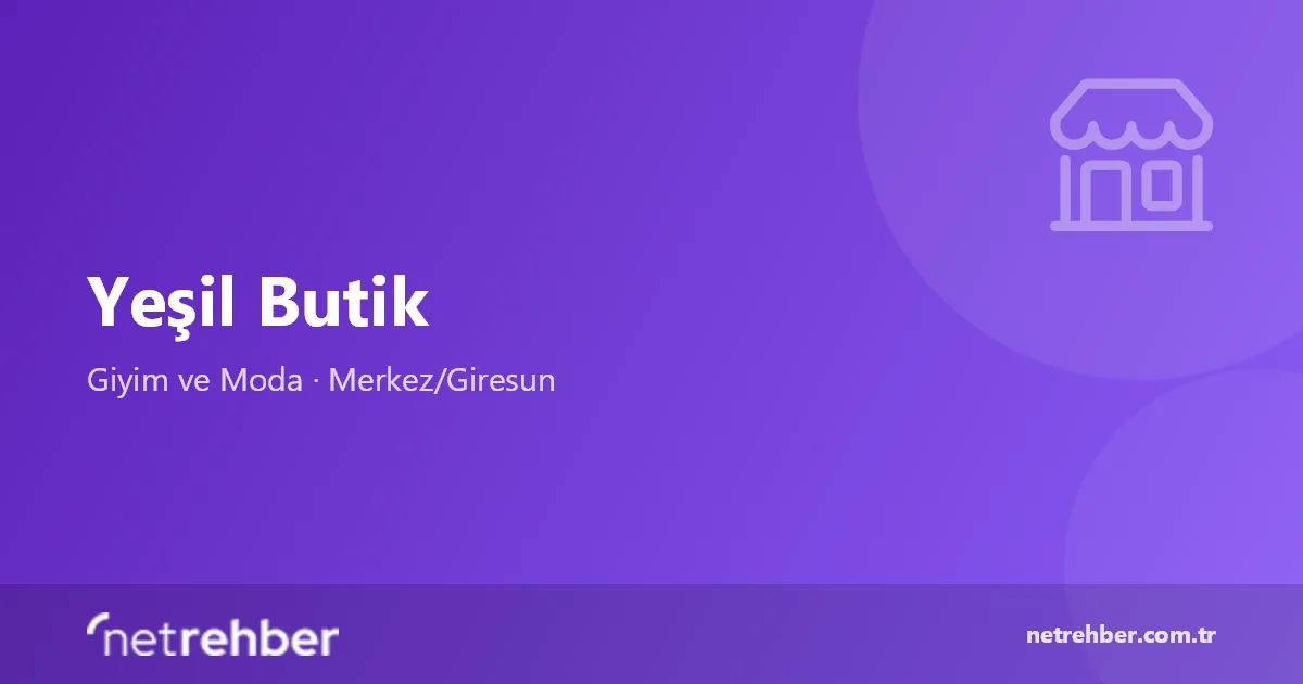 Yeşil Butik kapak görseli
