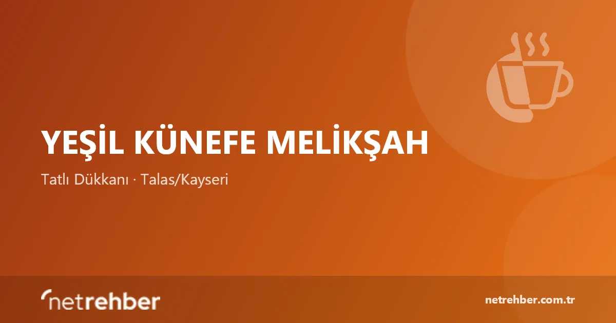 Yeşil Künefe Melikşah kapak görseli