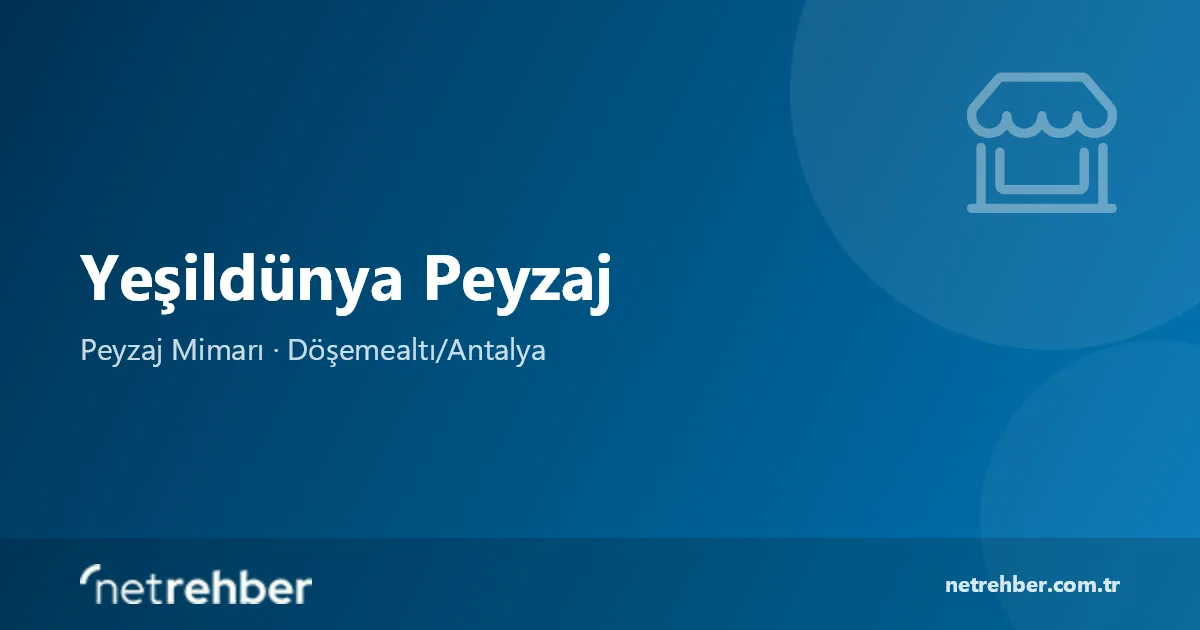 Yeşildünya Peyzaj kapak görseli
