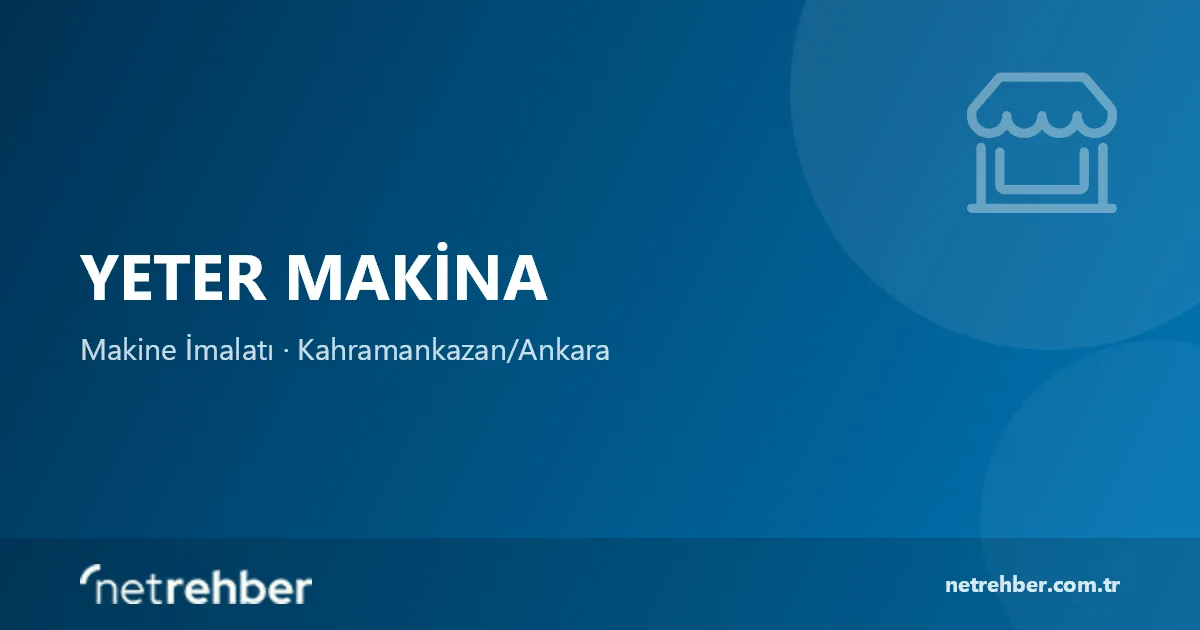 Yeter Makina kapak görseli