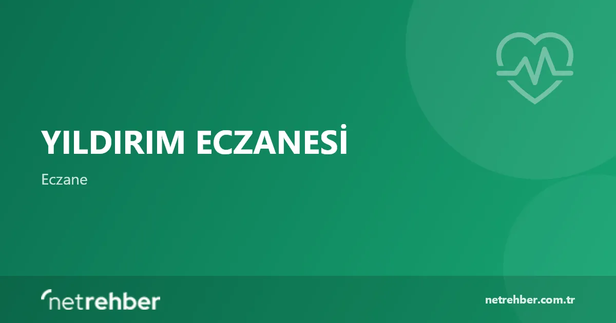 Yıldırım Eczanesi kapak görseli