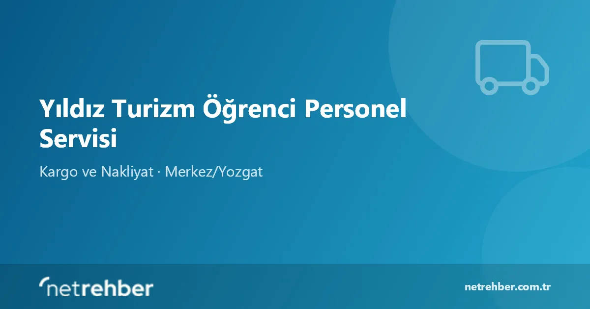 Yıldız Turizm Öğrenci Personel Servisi kapak görseli