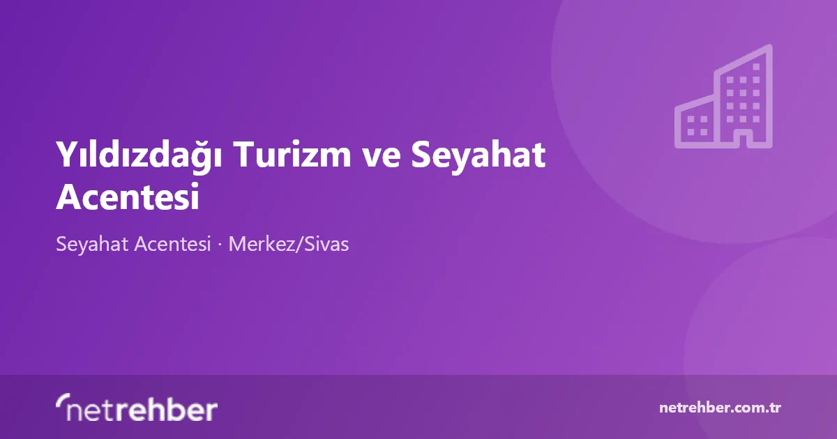 Yıldızdağı Turizm ve Seyahat Acentesi kapak görseli