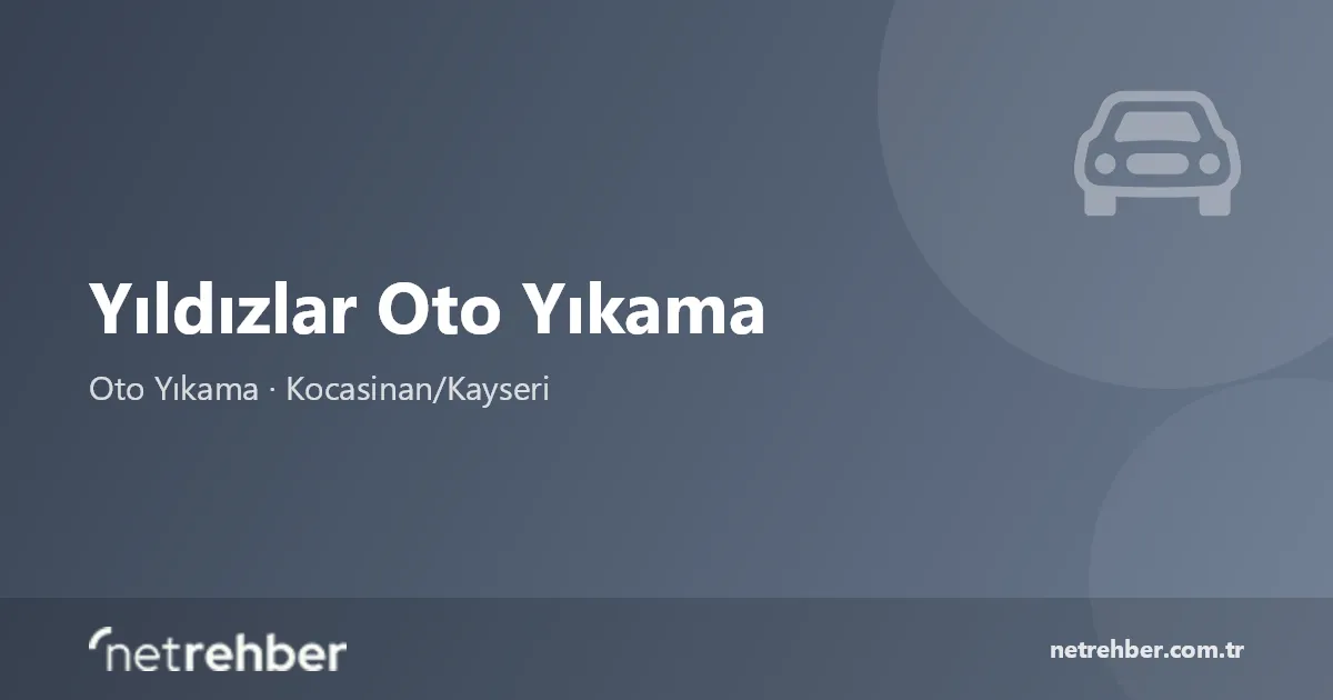 Yıldızlar Oto Yıkama kapak görseli