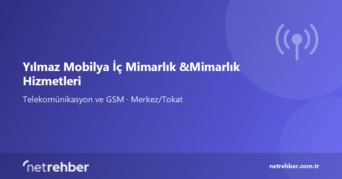Yılmaz Mobilya İç Mimarlık &Mimarlık Hizmetleri kapak görseli