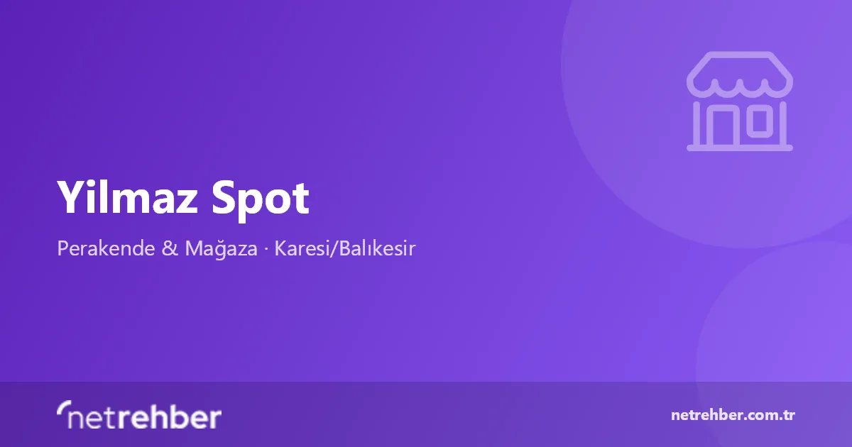 Yilmaz Spot kapak görseli