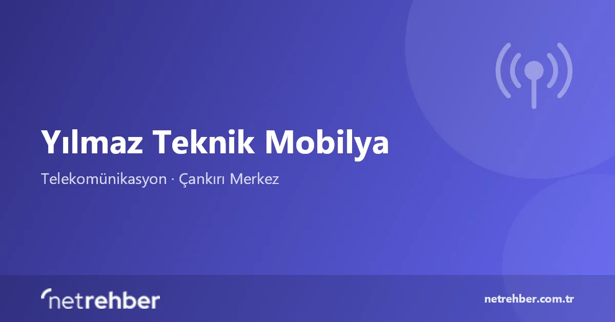 Yılmaz Teknik Mobilya kapak görseli