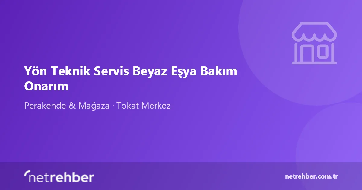 Yön Teknik Servis Beyaz Eşya Bakım Onarım kapak görseli