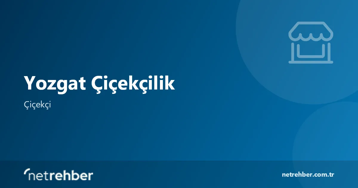 Yozgat Çiçekçilik kapak görseli