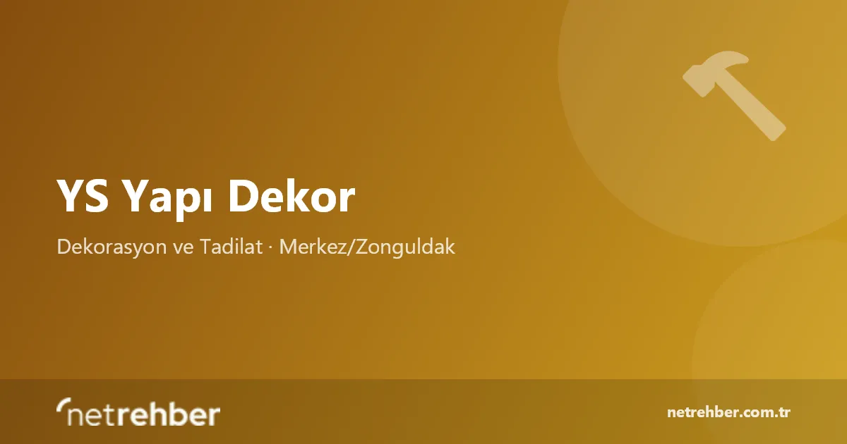 YS Yapı Dekor kapak görseli