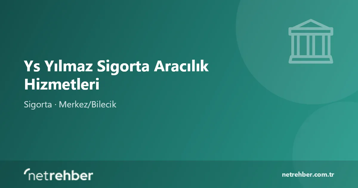 Ys Yılmaz Sigorta Aracılık Hizmetleri kapak görseli