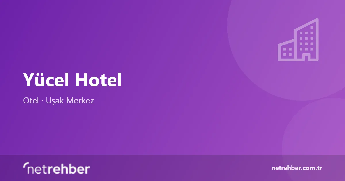 Yücel Hotel kapak görseli