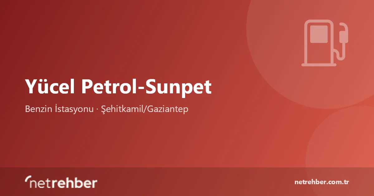 Yücel Petrol-Sunpet kapak görseli
