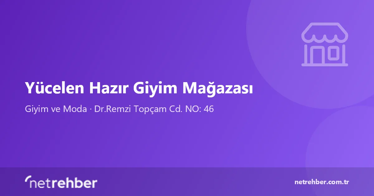 Yücelen Hazır Giyim Mağazası kapak görseli