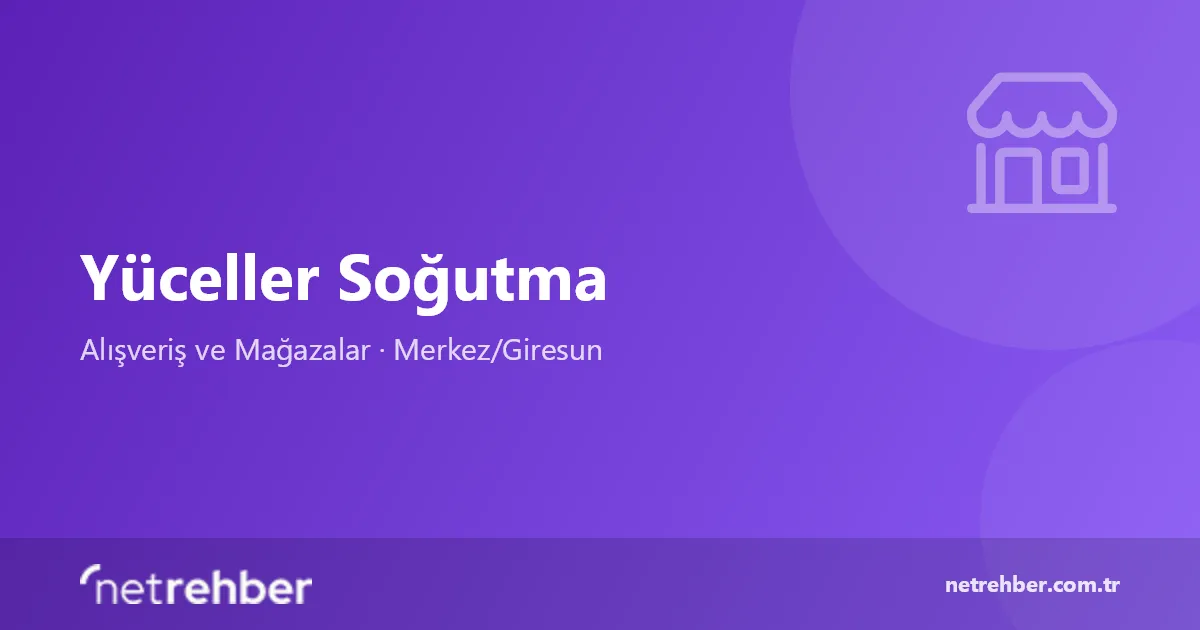 Yüceller Soğutma kapak görseli