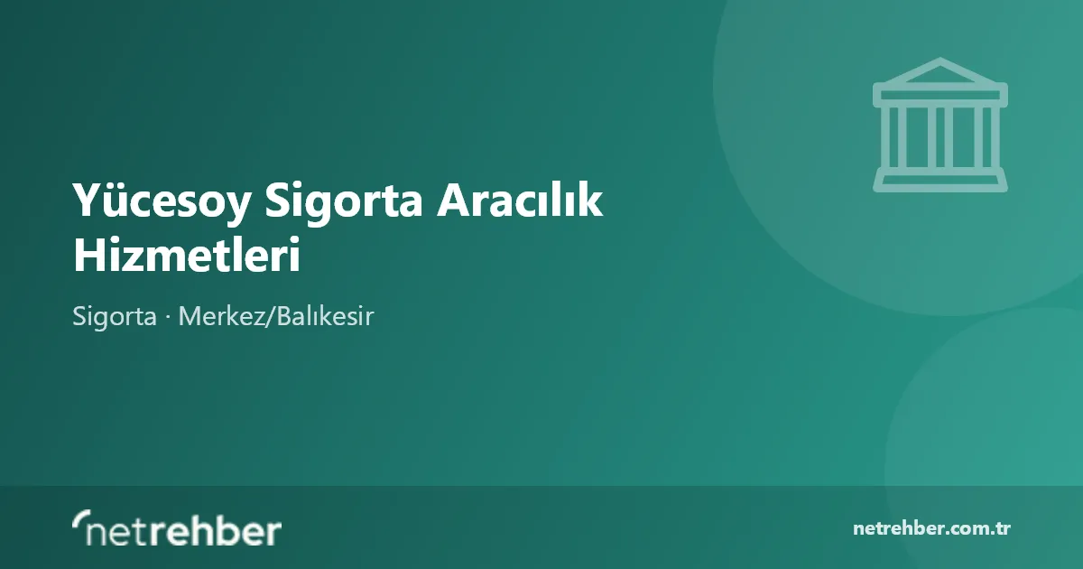 Yücesoy Sigorta Aracılık Hizmetleri kapak görseli